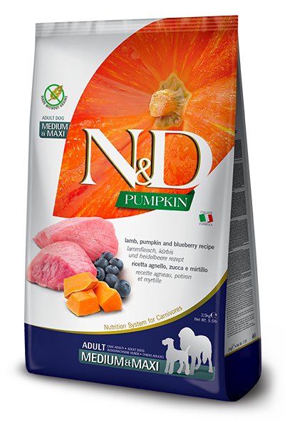 Farmina N&D Pumpkin Lamb & Blueberry Adult Medium & Maxi Dog Food