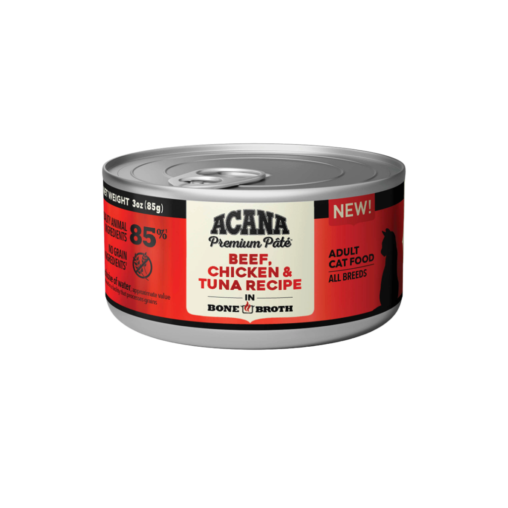 ACANA Premium Pate Beef, Chicken & Tuna Recipe
