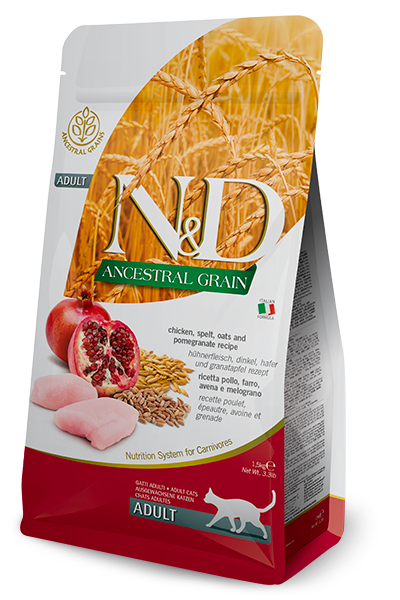 Farmina N&D Ancestral Grain Feline Chicken & Pomegranate Adult