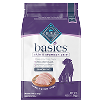 BLUE Basics Senior Dry Dog Food - Turkey & Potato
