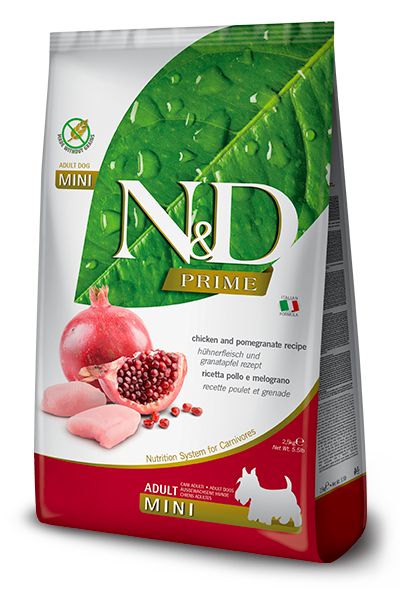 Farmina N&D Prime Chicken and Pomegranate Adult Mini Dry Dog Food