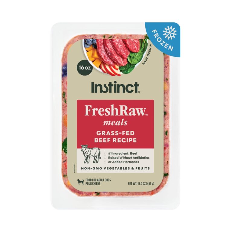 Instinct FreshRaw Meals Grass-Fed Beef Recipe Dog Food