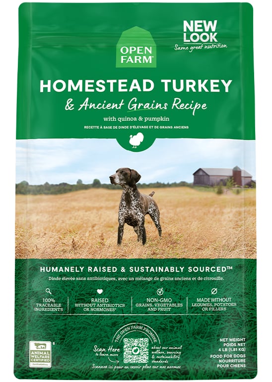 Homestead Turkey & Ancient Grains Dog Kibble