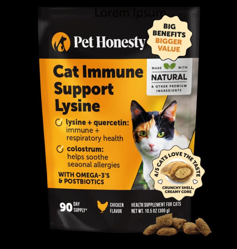 Pet Honesty Dual Texture Immune Support Lysine for Cats (Chicken Flavored) 10.5oz