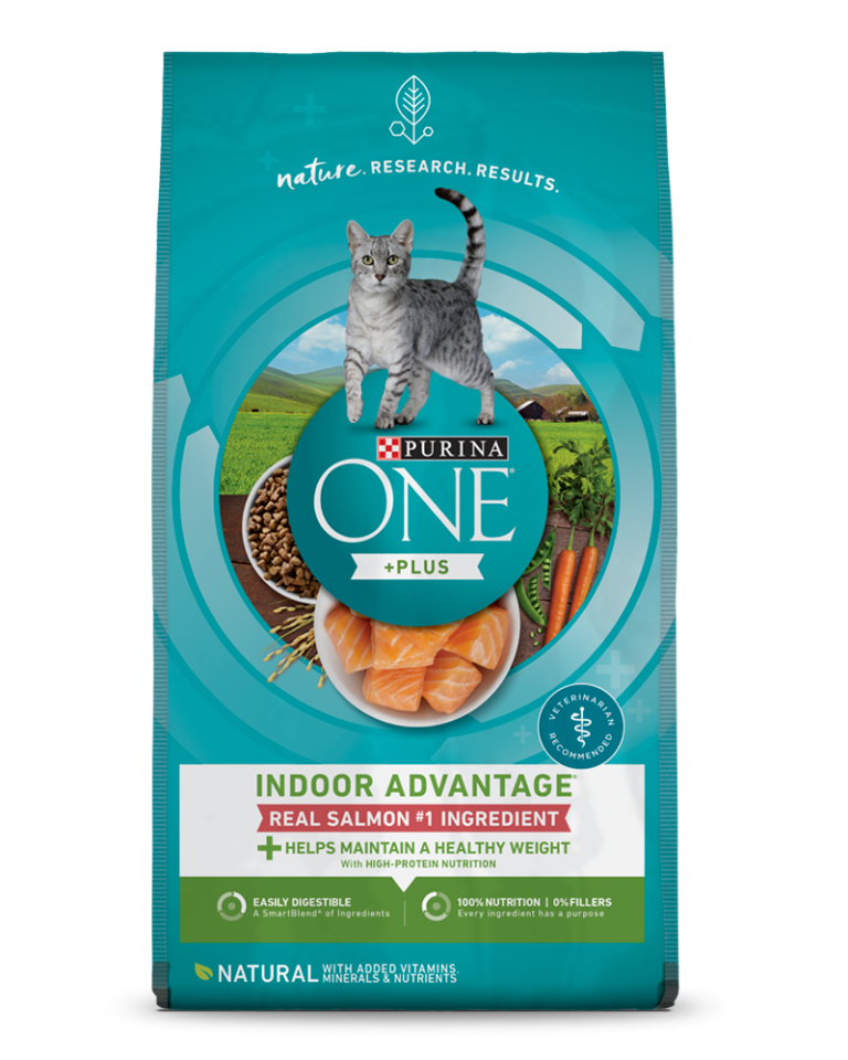 Purina ONE Plus Indoor Advantage Real Salmon #1 Ingredient Natural With Added Vitamins, Minerals & Nutrients Adult Cat Food
