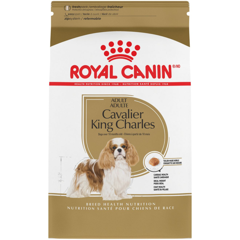 Royal Canin cavalier king charles adult dry dog food product packaging