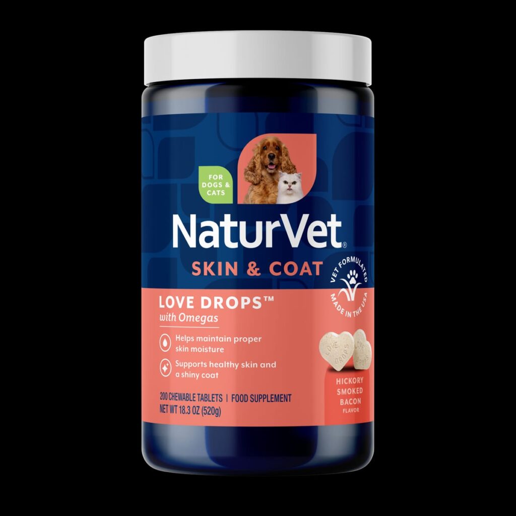 Love Drops™ Skin & Coat Chewable Tablets for Dogs and Cats