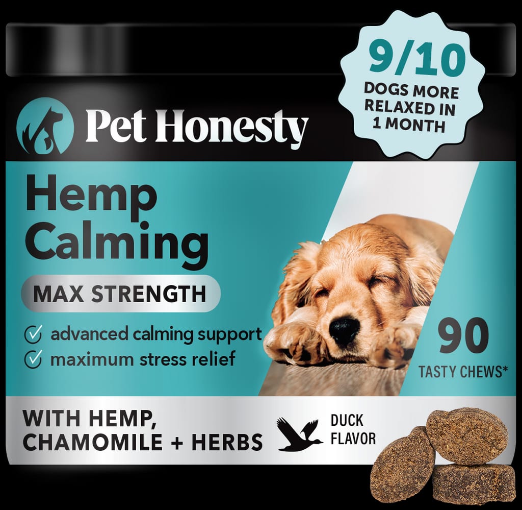 Duck Flavor Max Strength Hemp Calming Chews for Dogs