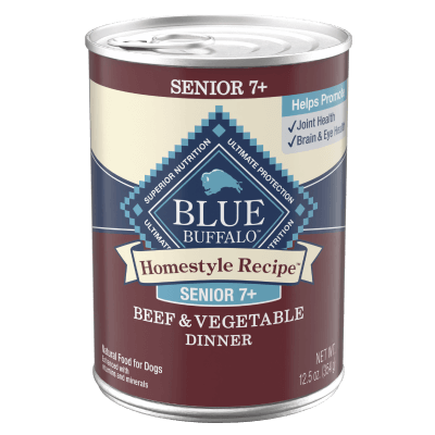 Blue Buffalo Homestyle Recipe Senior Dog Food Beef & Vegetable Dinner