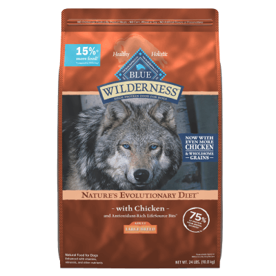 Blue Buffalo Wilderness Nature's Evolutionary Diet with Chicken for Large Breed Dogs Dry Food