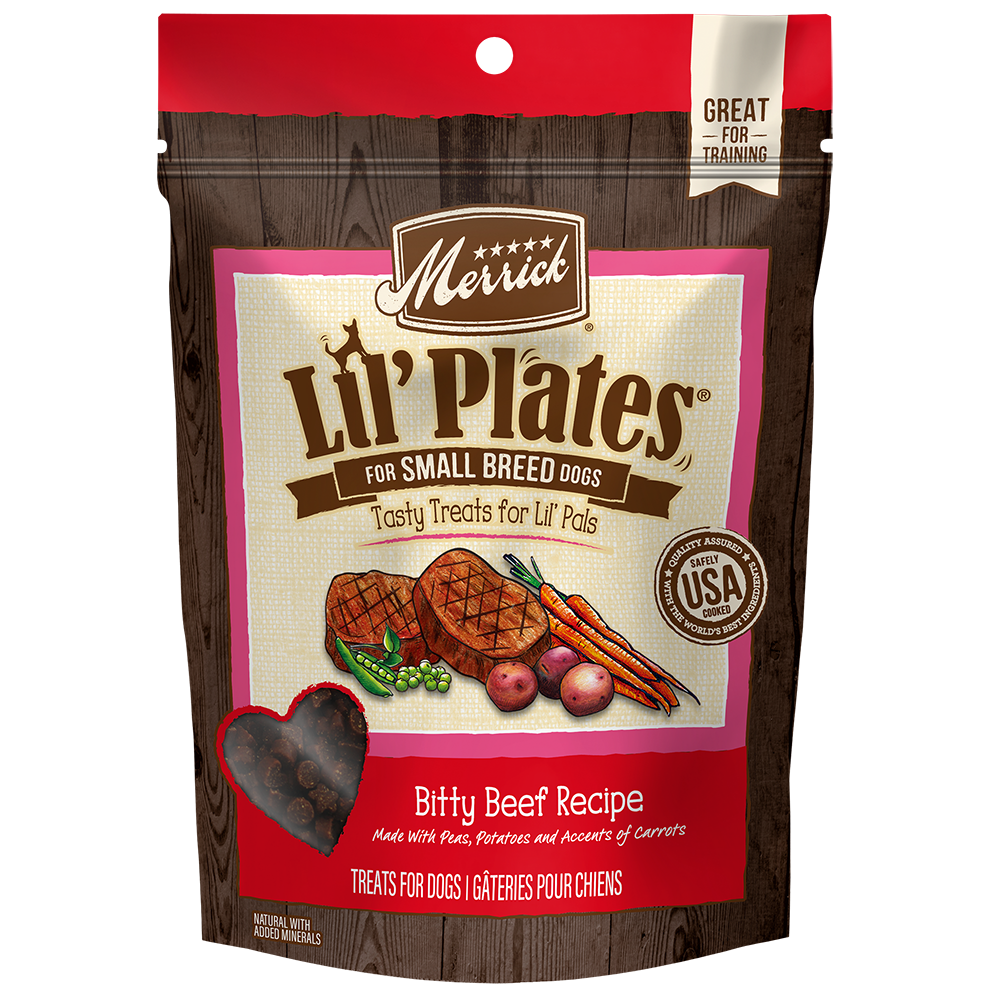 Merrick Lil' Plates Bitty Beef Recipe Dog Treats