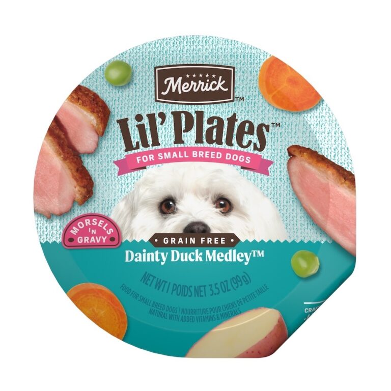 Merrick Lil’ Plates Dainty Duck Medley in Gravy Wet Dog Food