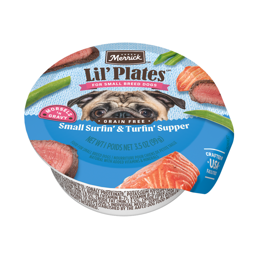 Merrick Lil' Plates Small Surfin' + Turfin' Supper in Gravy