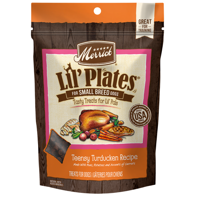 Merrick Lil' Plates Teensy Turducken Recipe Dog Treats