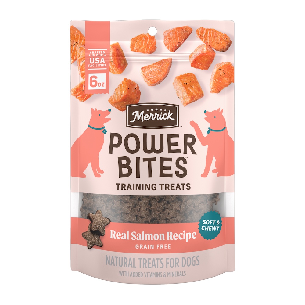 Merrick Power Bites Real Salmon Recipe Dog Treats