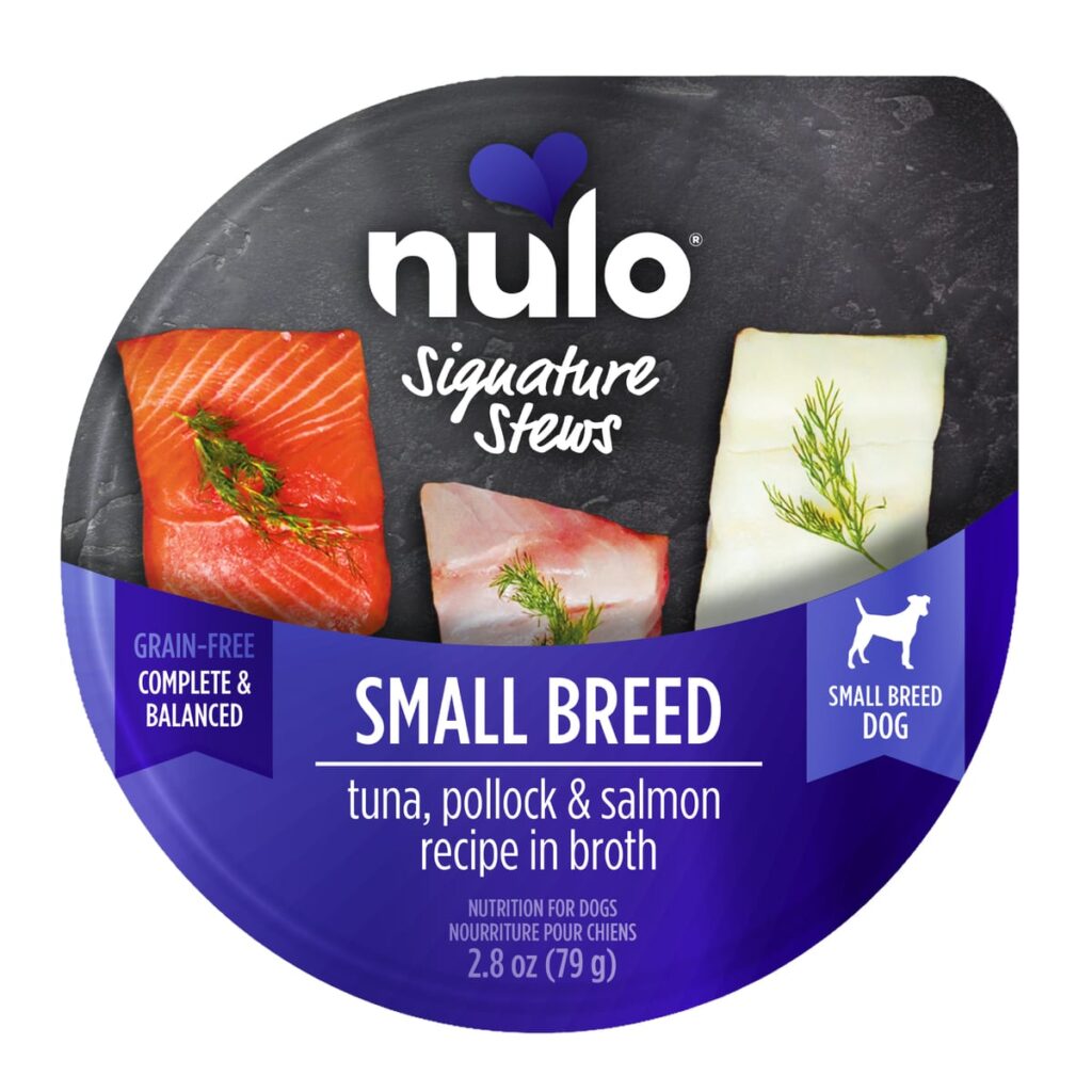 Nulo Nulo Signature Stews Small Breed Tuna, Pollock & Salmon Recipe for Dogs