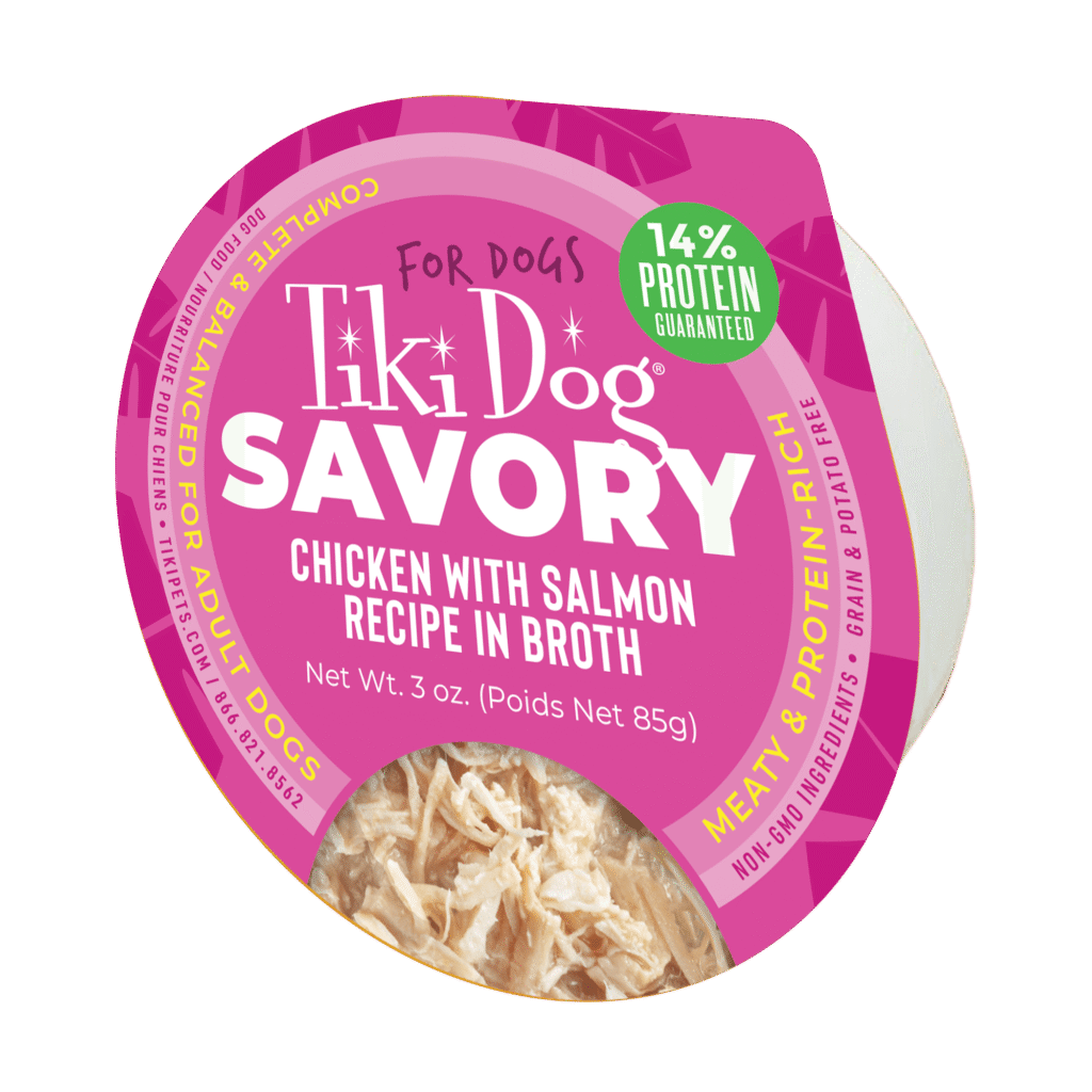 Tiki Dog Tiki Dog Chicken with Salmon Recipe in Broth - Tiki Pets
